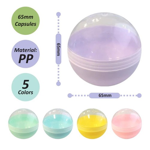 50pcs colours 65mm capsules - ,