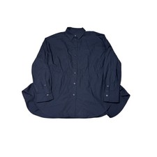 COS Navy Blue Cotton Gathered