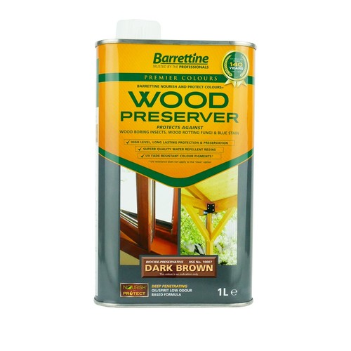 Barrettine wood preserver - preserver, 1l