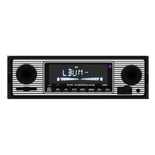 4-Channel Vintage Car Stereo Radio Bluetooth MP3 Player FM AUX Head Unit Remote
