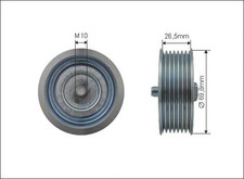 DEFLECTION/GUIDE PULLEY V-RIBBED BELT FITS: FITS FOR NISSAN GT-R V6/NISMO.FIT