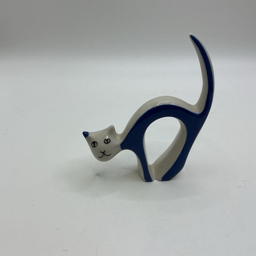 Royal dux cat bohemian white - cat,