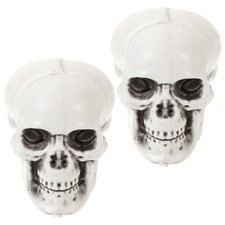  2 Pack Mini Plastic Skull
