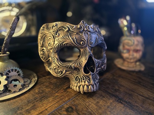 Baroque skull mask ornate - mask,