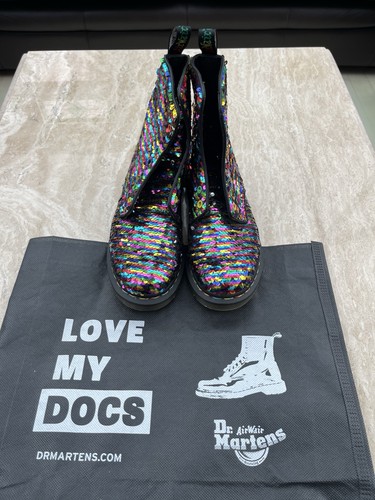 Martens uk6 rainbow sequin - uk6,