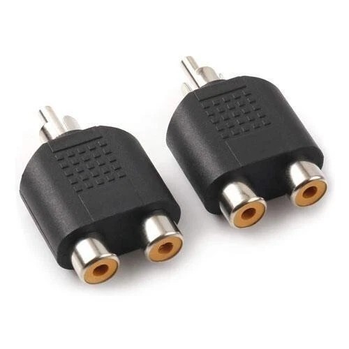 2pc rca female male plug - 2pc,