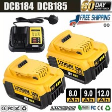 18V Battery 8.0AH/9.0AH/12AH for Dewalt DCB184 DCB182 DCB181 DCB202 LITHIUM-ION