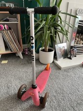 Girls Pink Mini Micro Scooter Baby Pink Great Deluxe Scooter Kids Approx 2-5 Yrs