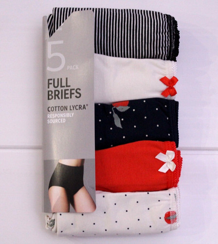 Ladies 5 pack cotton - ladies,