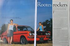Original CSC Yr 2000 mag article: HILLMAN AVENGER TIGER MkII at Rootes rally
