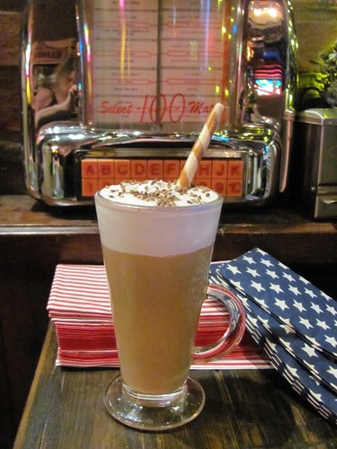 Fake artificial latte coffee - fake,