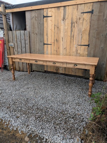Pine farmhouse table seater - farmhouse, table.10