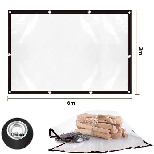 Clear heavy duty tarpaulin - clear,