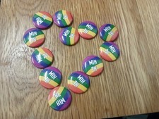 Set Of 6 He/Him Pronoun Pin