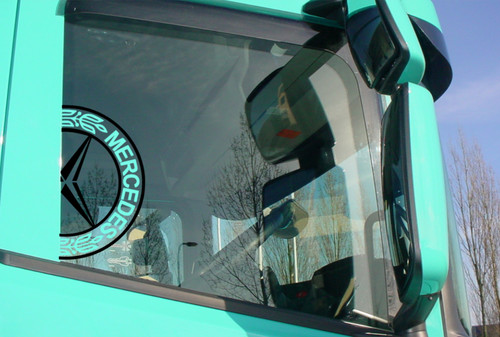 Mercedes benz logo window - benz,