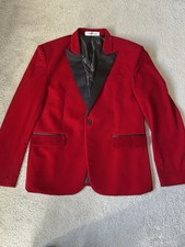 Cloudstyle Red Velvet feel Jacket Size 44 Men’s Blazer