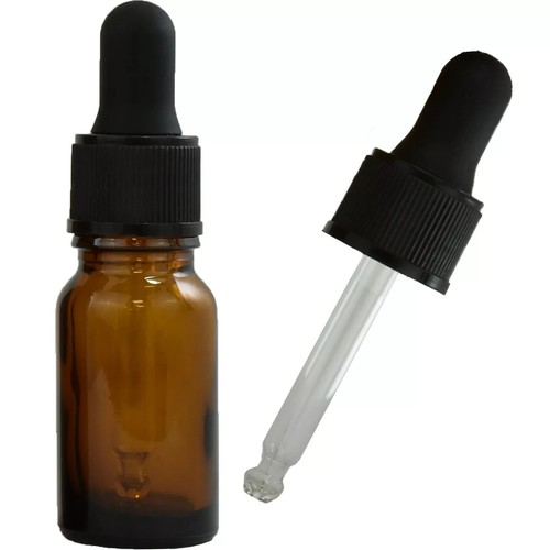 10ml amber glass dropper - glass,