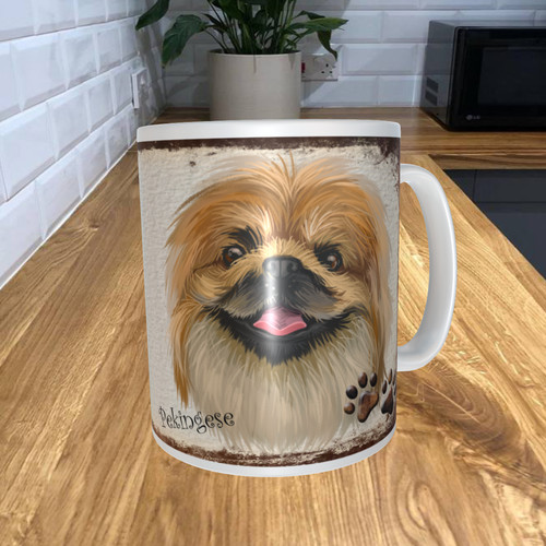 Pekingese dog 11oz coffee - 11oz,
