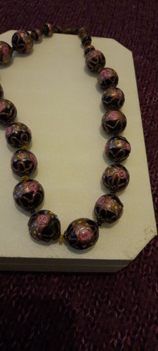 Vintage black pink - black, venetian