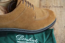 Paraboot Tan Brown Suede Derby