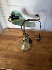 Vintage Brass Bankers Desk