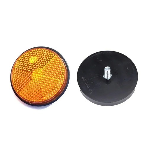 Orange round reflectors - 2x,