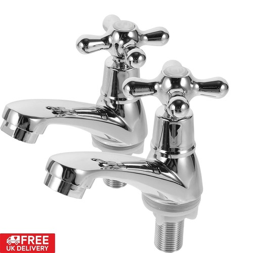Twin taps set hot and - taps,