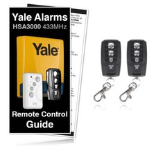 Yale Alarm Remote HSA3500/HSA3000 Premium Compatible Remote TWIN PACK RRP £49.98