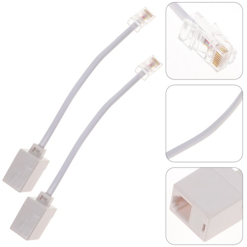 2pcs rj11 rj45 adapter - 2pcs,
