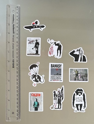 Banksy art graffiti stickers - banksy,