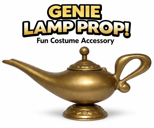 Genie lamp gold plastic pot - genie,