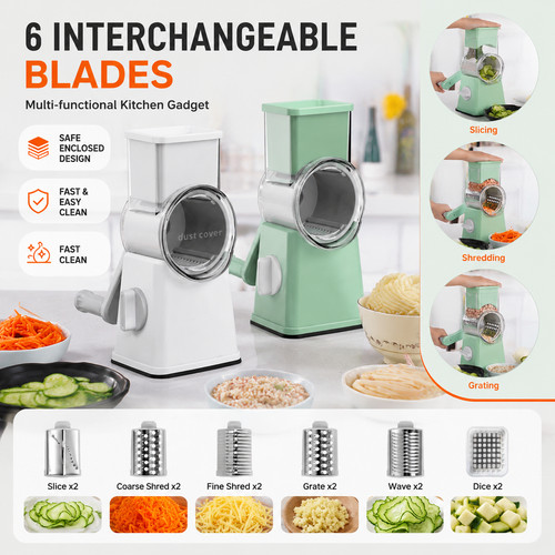 6in1 rotary cheese - 6in1, grater