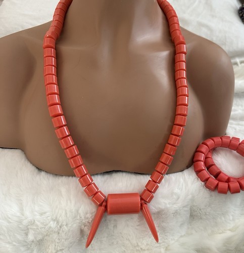 Igbo red simulated coral - simulated,