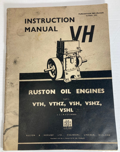 Ruston hornsby instruction - hornsby, vh