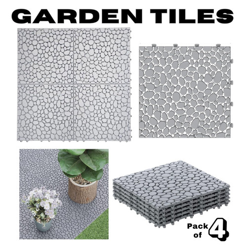 Stepping stone garden walkway - stone,
