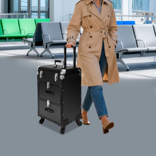 Rolling makeup case large - case,,