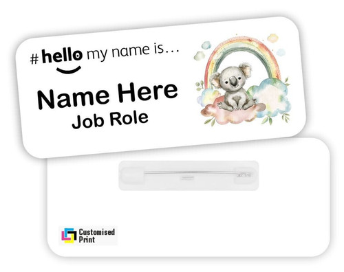 Hello name badge student - my,