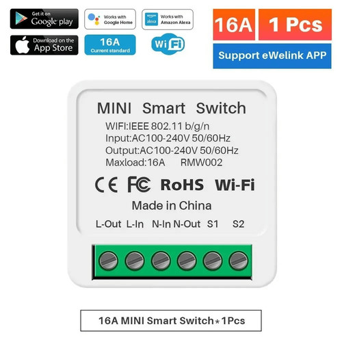 16a mini wifi smart switch - wifi,