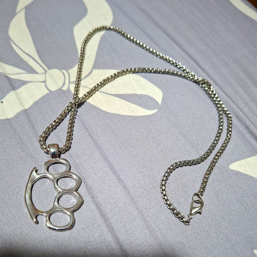Knuckle duster charm pendant - charm,