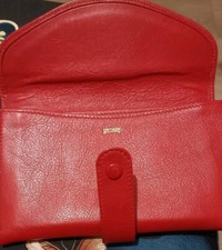 Smythson Red Leather  Envelope