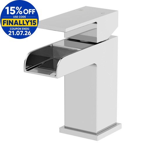 Modern bathroom waterfall mono - modern,