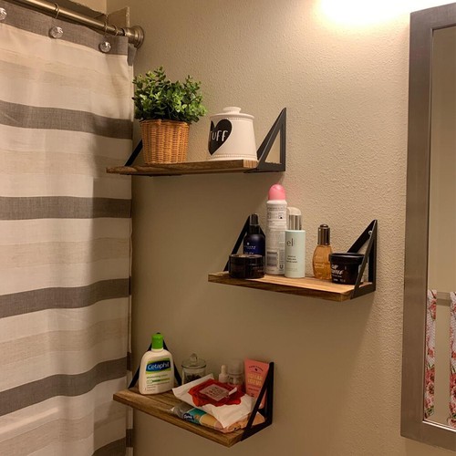 Retro corner shelf floating - 3x,