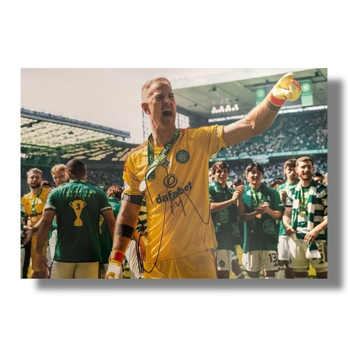Signed joe hart - celtic, a4