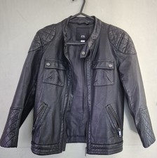 Boys Leather Jacket Black 8
