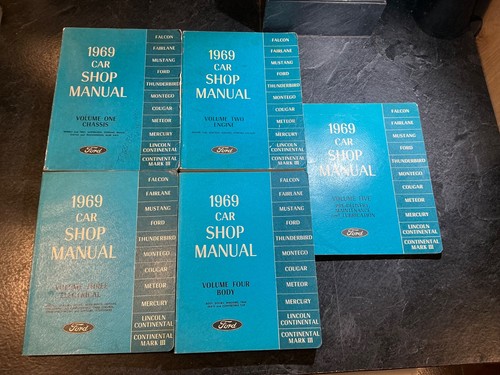 1969 ford shop manuals - manuals, mustang