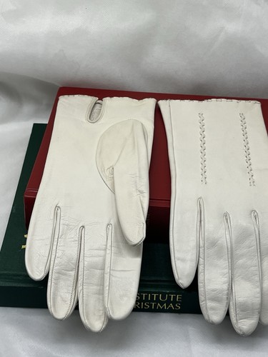 Vintage 1950s white leather - vintage,