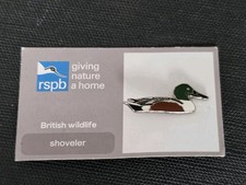 RSPB Shoveler Pin Badge Duke