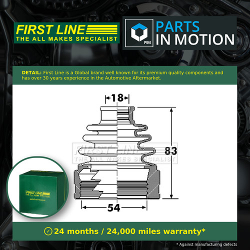 Joint boot fits mitsubishi - cv,