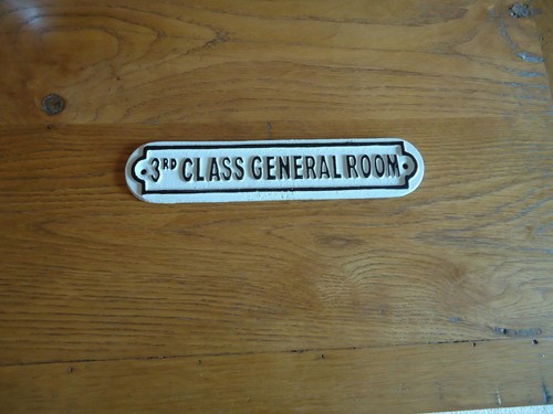 Train cast iron sign - cast, (