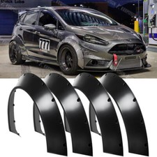 For Ford Fiesta Fender Flares Extra Wide Body Kit Flexible Wheel Arches Mudguard